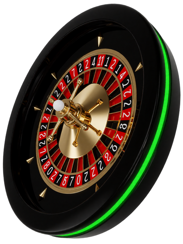 Roulette-Kessel mit goldenen Akzenten im Live Casino von Jack Casino
