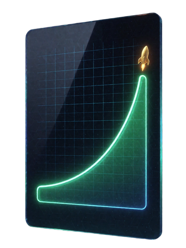 Crash-Game mit steigendem Multiplikator im Neon-Design bei Jack Casino